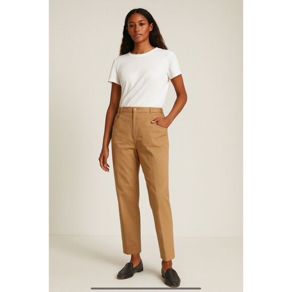 DONCASTER PANTS NWT COTTON BLD RELAXED STRETCHY CASUAL CHIC WEEKEND WEAR 12 - Picture 1 of 11